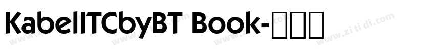 KabelITCbyBT Book字体转换